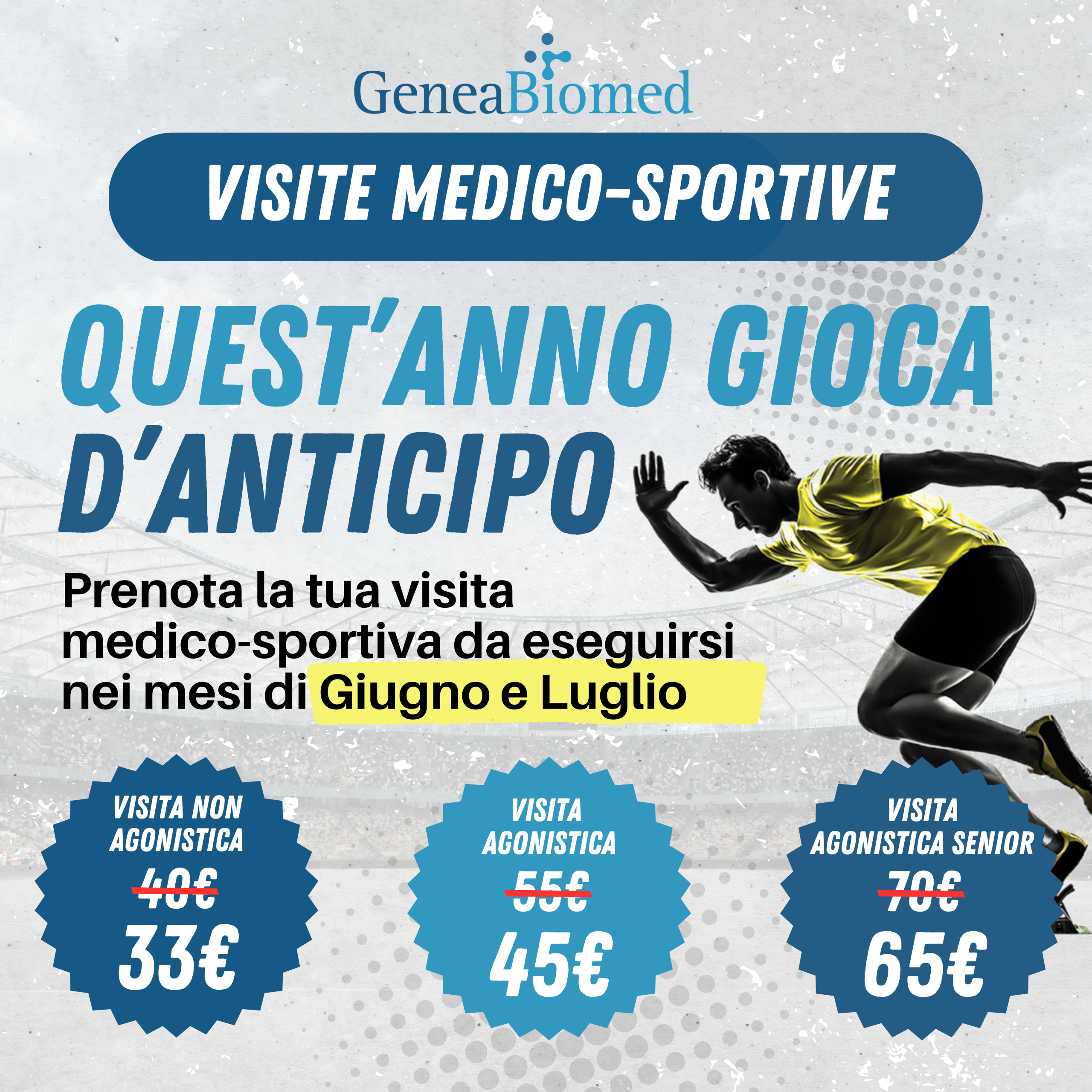 PROMO: Visite medico-sportive nei mesi di Giugno e Luglio