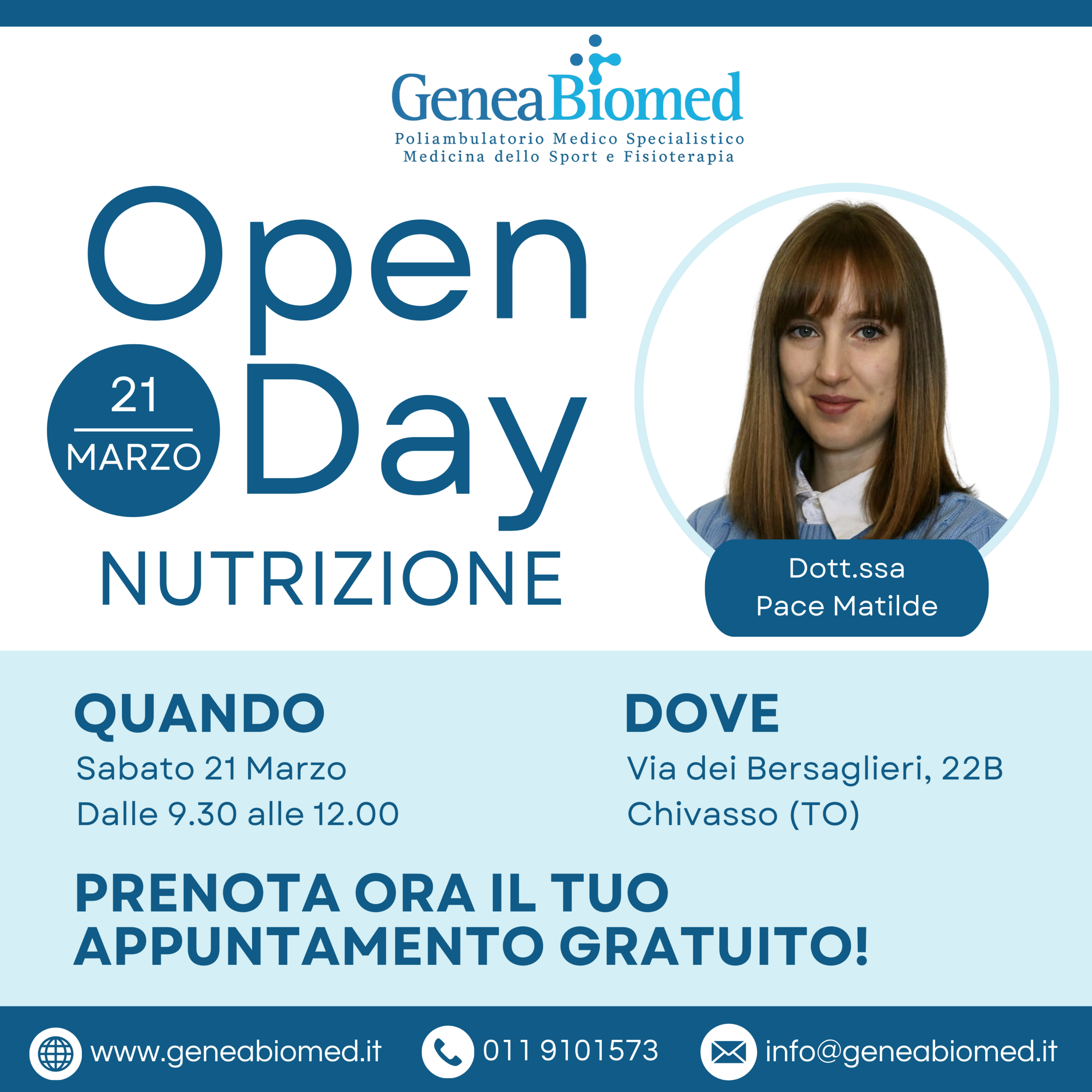 Open Day Nutrizione – Dott.ssa Pace Matilde